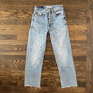 RE / DONE Originals Women's Stove Pipe Straight Jeans 24